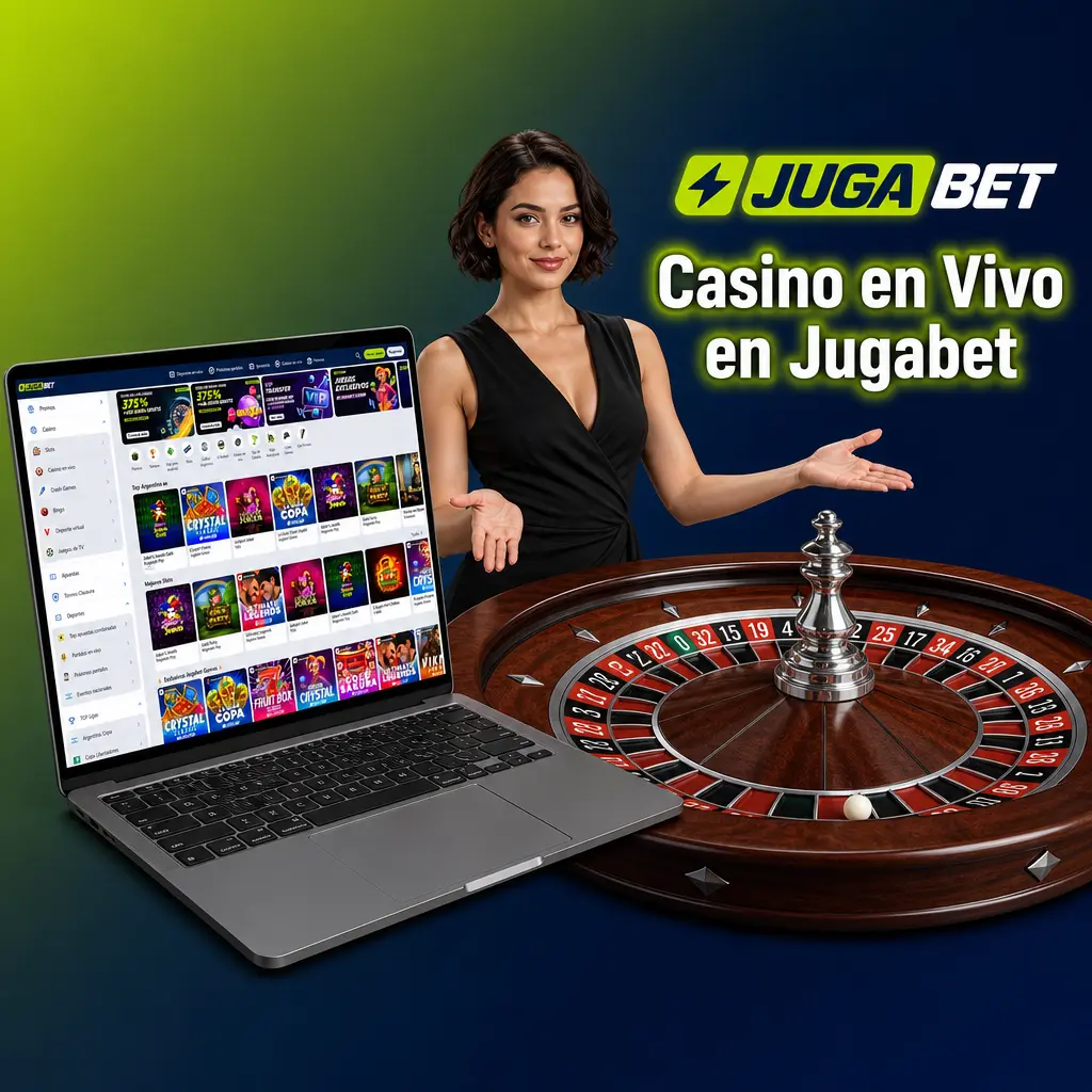 Mesa de casino en vivo con crupier real en Jugabet