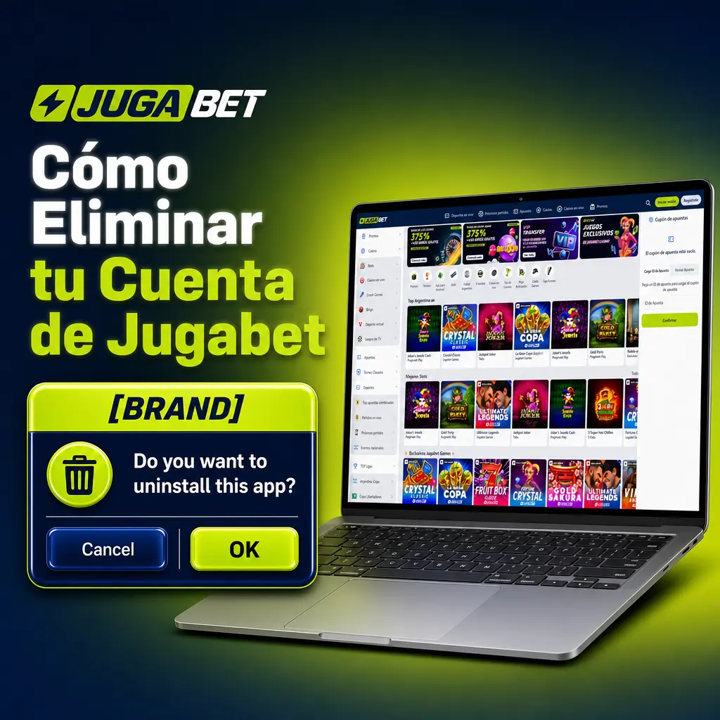 Pasos para eliminar cuenta de Jugabet