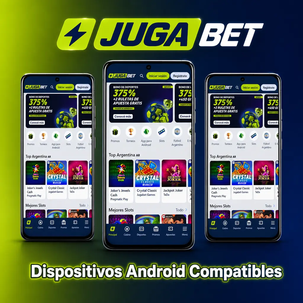 Dispositivos Android compatibles con Jugabet