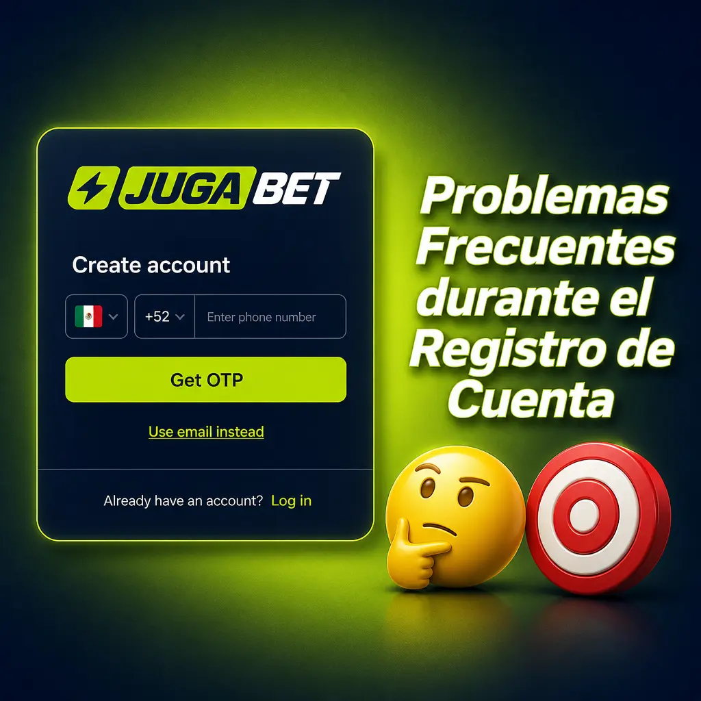 Problemas frecuentes durante el registro de cuenta en Jugabet