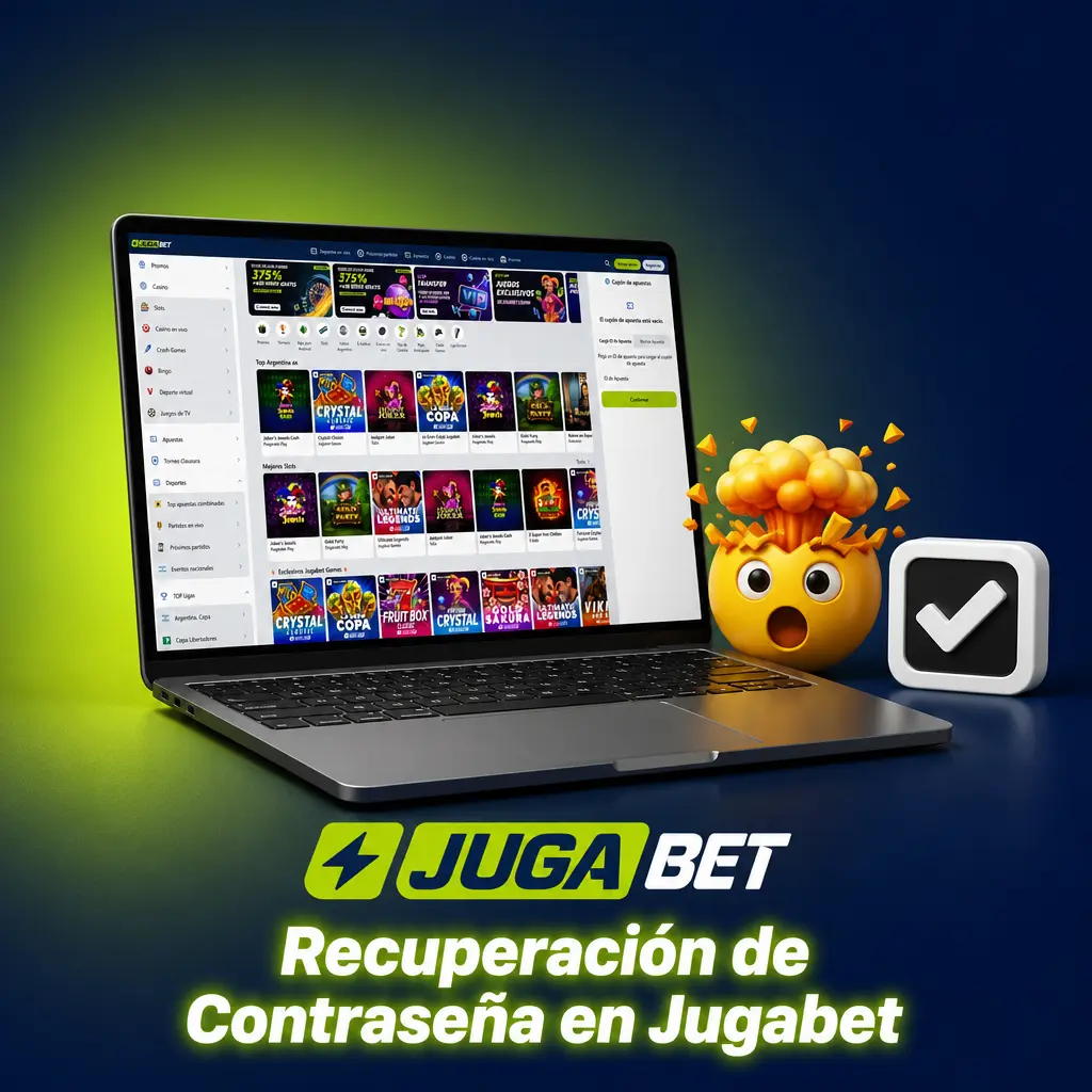 Recuperación de contraseña en Jugabet